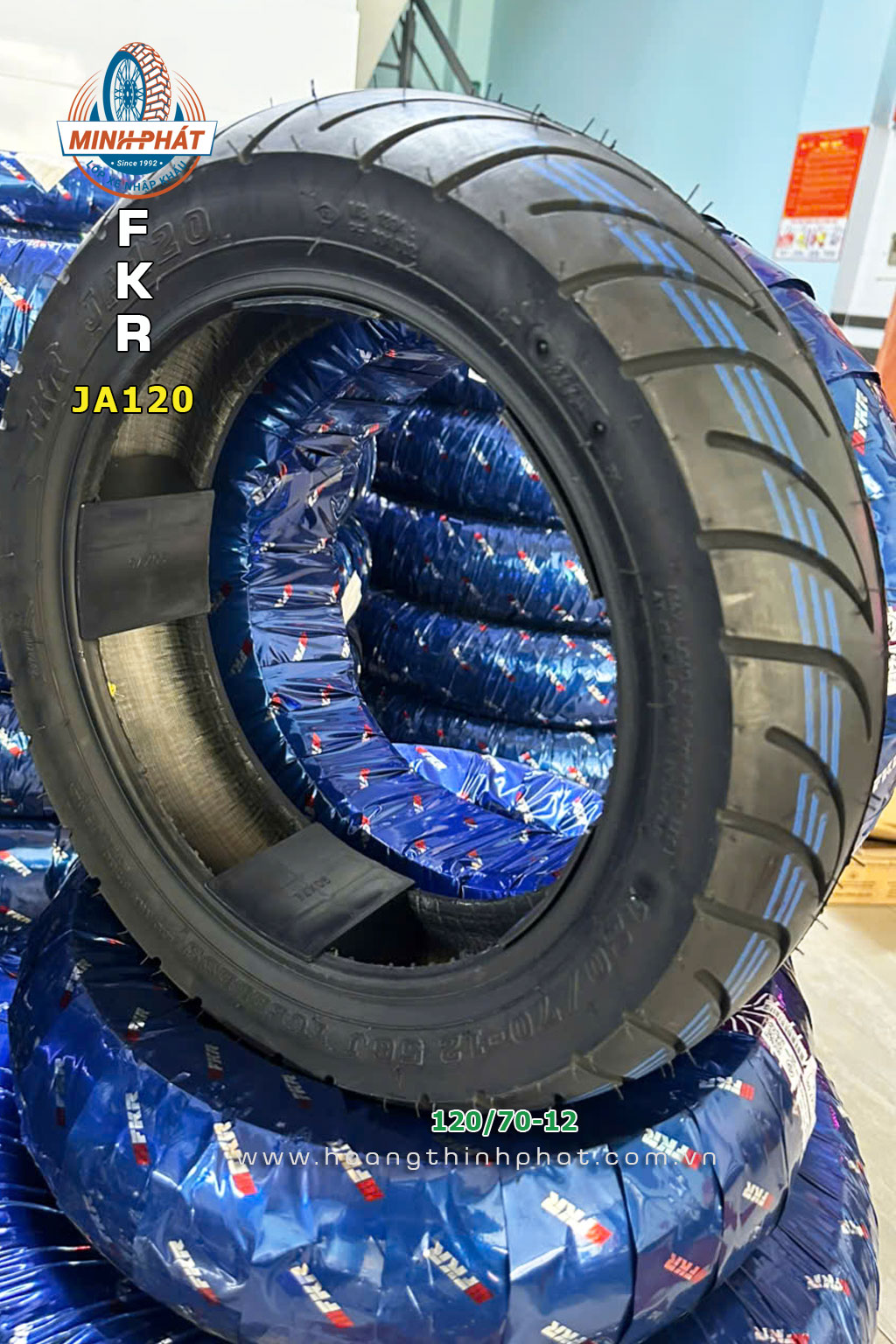 Vỏ xe máy FKR JA120 120/70-12