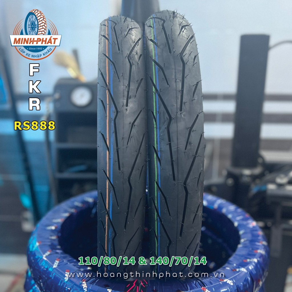 Cặp vỏ xe máy FKR RS888 110/80/14 - 140/70/14